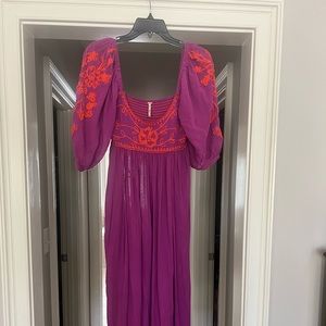 Free People Wedgewood Dress in Orchid XS